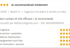 Avis 5 étoiles site meilleurs agents pour agences immobilières à annecy cp immobilier 31/01/2023 Cp immobilier