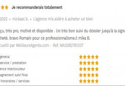 Avis 5 étoiles site meilleurs agents pour agences immobilières à annecy cp immobilier 04/06/2022 Cp immobilier