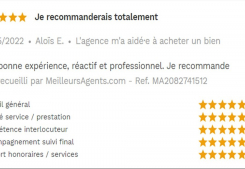 Avis 5 étoiles site meilleurs agents pour agences immobilières à annecy cp immobilier 02/05/2022 Cp immobilier
