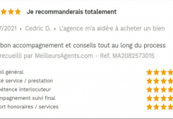 Avis 5 étoiles site meilleurs agents pour agences immobilières à annecy cp immobilier 27/07/2021 Cp immobilier