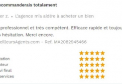 Avis 5 étoiles site meilleurs agents pour agences immobilières à annecy cp immobilier 02/05/2023 Cp immobilier