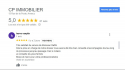 Avis client cinq étoiles google sur page agence immobilière à annecy cp immobilier 24/11/2023 Cp immobilier