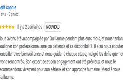 Avis cliente petit cinq etoiles sur page google cp immobilier annecy une des meilleures agences immobilières à annecy Cp immobilier