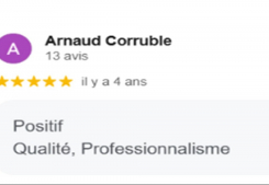 Avis client arnaud cinq etoiles sur la page google cp immobilier une des meilleures agences immobilières à annecy Cp immobilier