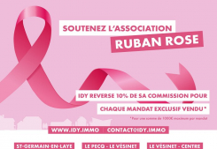 Octobre rose chez idy - soutenons ensemble la lutte contre le cancer du sein !  Immobilire des yvelines