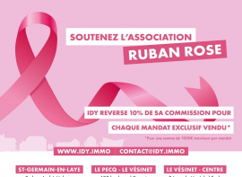 Octobre rose chez idy - soutenons ensemble la lutte contre le cancer du sein ! Immobilière des yvelines