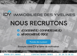 L'immobilière des yvelines recrute ! Immobilière des yvelines