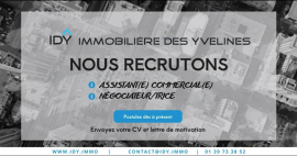 L'immobilière des yvelines recrute ! Immobilière des yvelines