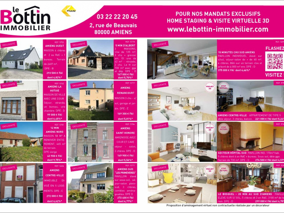 Notre double page dans l'immo 80 de mai Le bottin immobilier