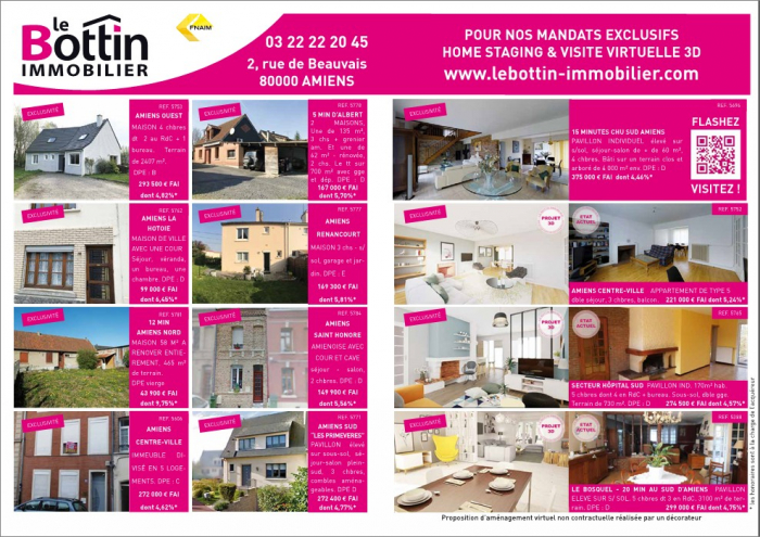 Notre double page dans l'immo 80 de mai Le bottin immobilier