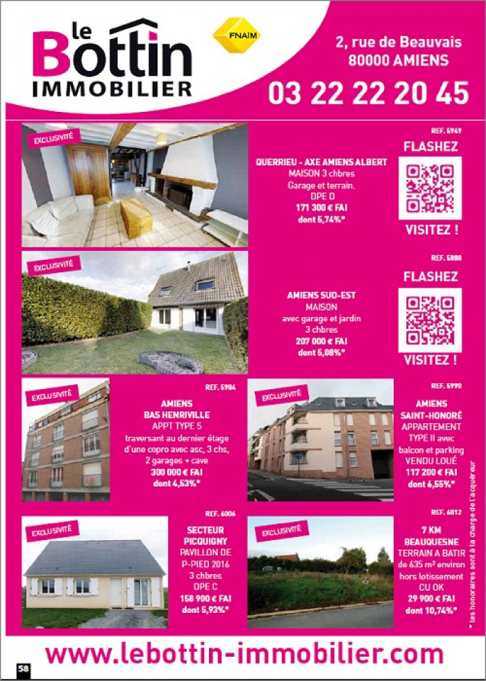 Notre page dans l'immo 80 de novembre Le bottin immobilier