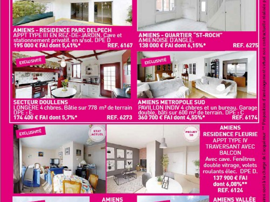 Notre page dans l'immo 80 du mois d'avril Le bottin immobilier