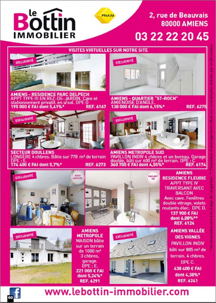 Notre page dans l'immo 80 du mois d'avril  Le bottin immobilier