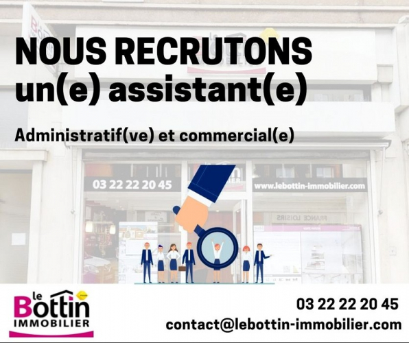 Recrutement - poste d'assistant(e) administratif(ve) et commercial(e) Le bottin immobilier