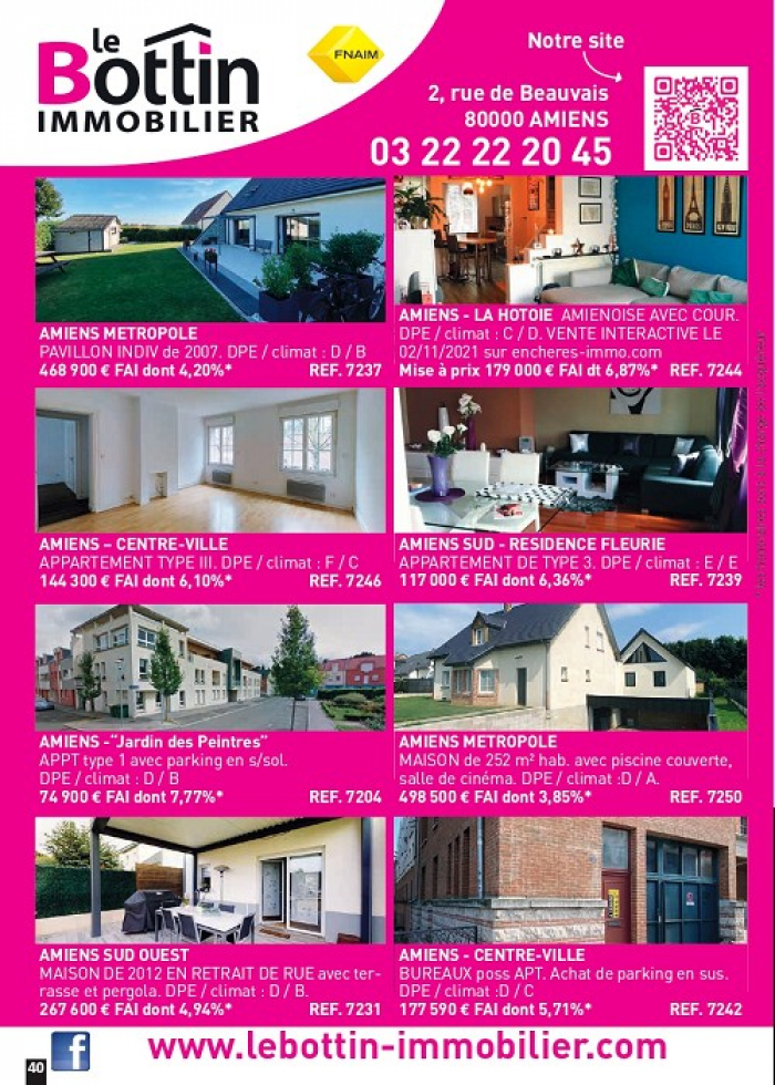 Notre page dans l'immo 80 de novembre  Le bottin immobilier