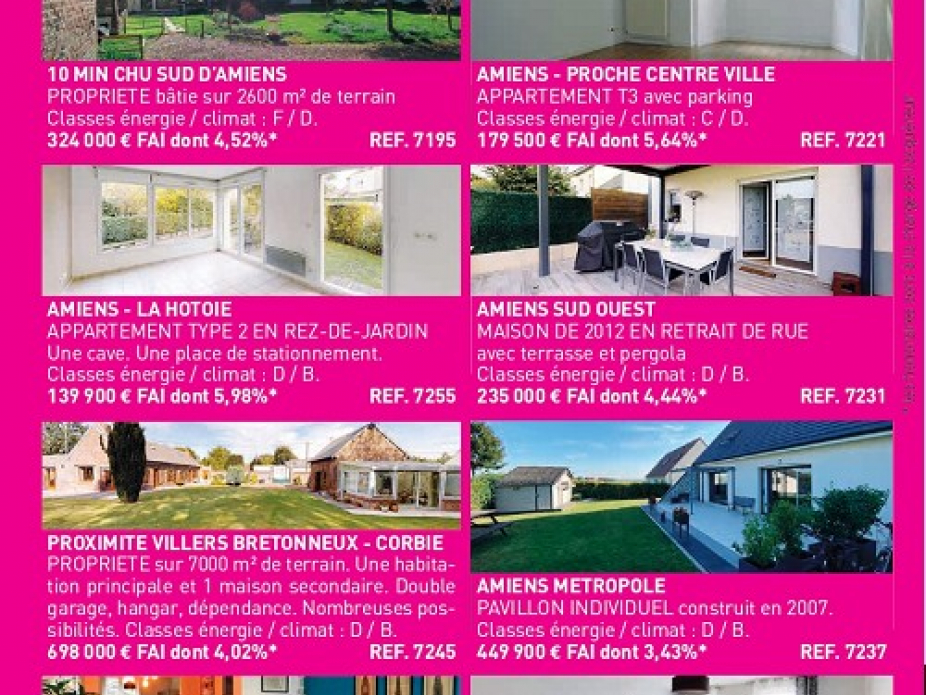 Decouvrez notre page dans le magazine l'immo80 de decembre Le bottin immobilier