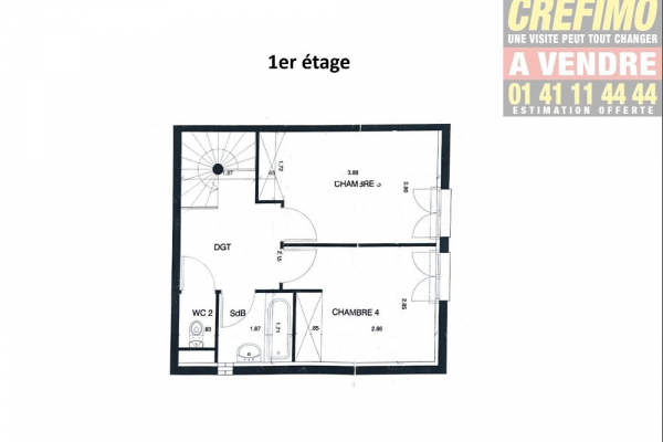 Superbe rez-de-jardin sur deux niveaux Crefimo