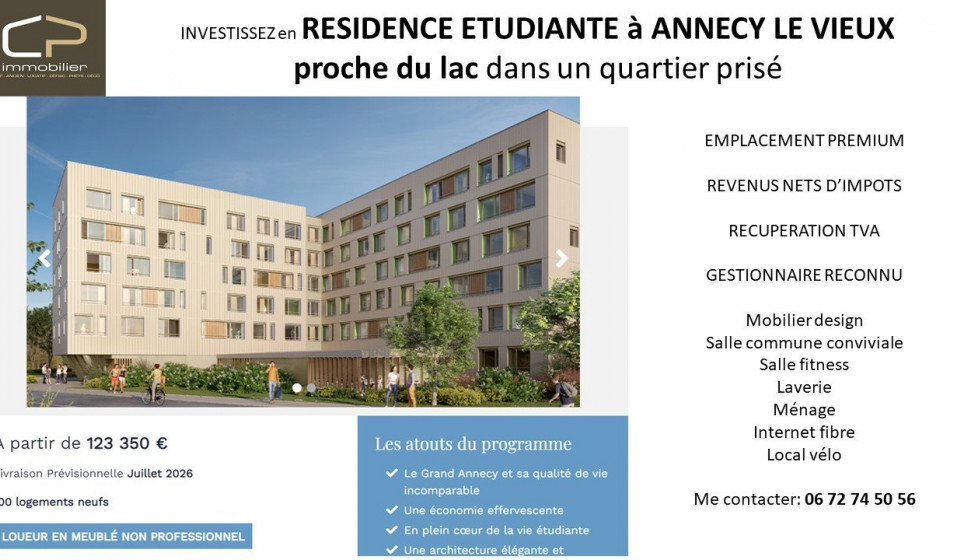 Programme neuf Annecy Le Vieux Haute Savoie 74028370 Cp immobilier
