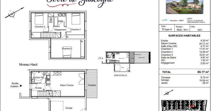 Programme neuf Cadours Haute Garonne 9701117 B2h invest