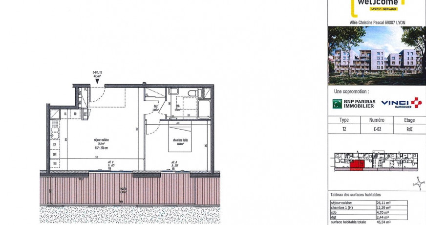 Programme neuf Lyon 7eme Arrondissement Rhône 9701124 B2h invest